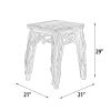 Farmhouse Teak Branch End Table