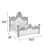 Platine Grand Carved King Bed