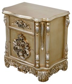 Platine Grand Carved Nightstand