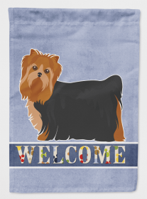 Yorkshire Terrier Welcome Flag Canvas House Size