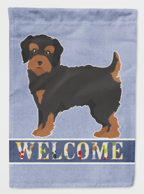 Yorkiepoo #1 Welcome Flag Canvas House Size