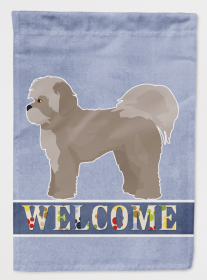 Zuchon #1 Welcome Flag Canvas House Size
