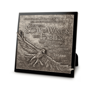 Sculpture Plaque Moments Of Faith Eagle
