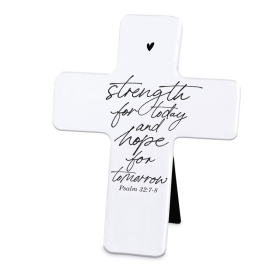 Tabletop Cross Strength For Today White