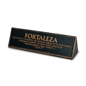 Plaque Spanish Fortaleza Josue 1:9