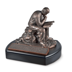 Sculpture Moments Of Faith Put God First