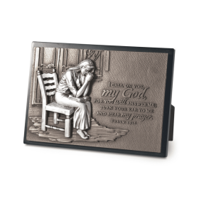 SculpturePlaque Moments Of Faith Woman