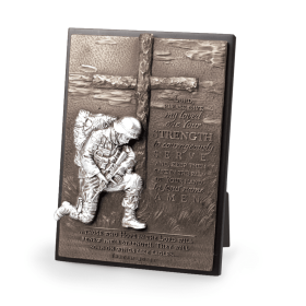 SculpturePlaque Moments Of Faith Soldier