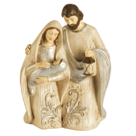 1-Piece Holy Family Kneeling 8in