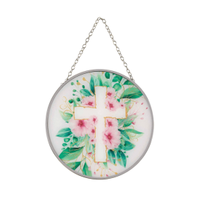 Sun Cat Floral Cross Me W/Suction Cup