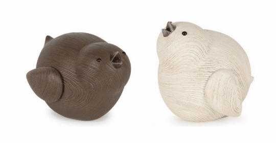 Bird (Set of 2) 4"L x 3.5"H Resin