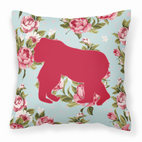 Gorilla Shabby Chic Blue Roses BB1129 Fabric Decorative Pillow