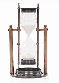 Brass Revolving Hourglass