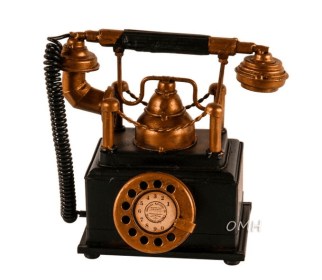 Handmade Vintage Telephone Coin Bank