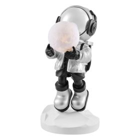 Hadfield takes the Moon Lighted Astronaut Sculpture