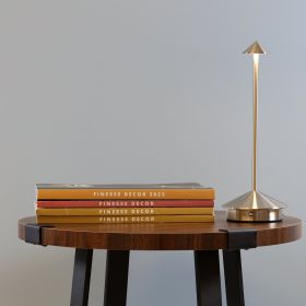 Shade Crest Rechargeable Table Lamp (Color: Brushed Nickel)