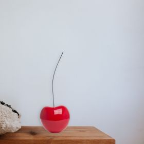 Large Cherry Sculpture 25" Tall (Color: Bright Red)