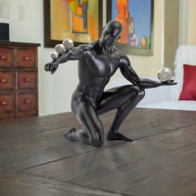 Jean Sculpture (Color: Matte Black and Steel)