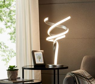 Munich Table Lamp // LED Strip & Touch Dimmer (Color: Silver)