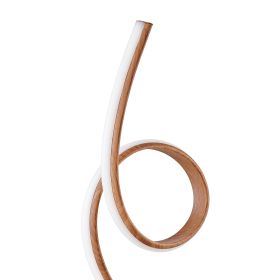Amsterdam Table Lamp - LED Strip & Touch Dimmer (Color: Light Wood)