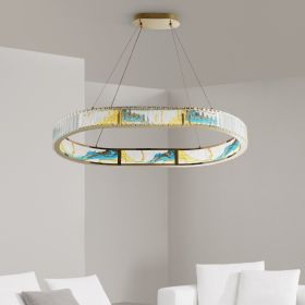 Boeseman's Colorful Chandelier (Color: 1 Tier, Squoval)