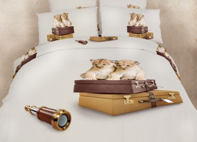 Duvet Cover Sheets Set (Option: Twin Size)