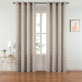Window Semi-Blackout Curtains Panel (Option: Apollo)