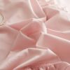 Twin Size 4 piece Duvet Cover Set Ruffled Bedding 100% Cotton