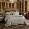 Queen Size Duvet Cover Set Jacquard Top & 100% Cotton Inside