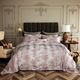 Queen Size Duvet Cover Set 6 Piece Luxury Jacquard Bedding (Option: Dolce Mela Hollywood)