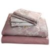 Queen Size Duvet Cover Set 6 Piece Luxury Jacquard Bedding