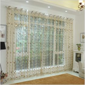 Window Sheer Curtains Panel (Option: Marseille)