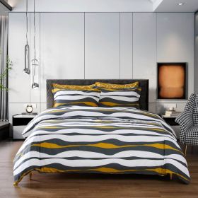 Duvet Cover Set 6 Piece Queen Size Cotton Bedding (Option: Moco by Dolce Mela)
