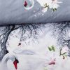 Duvet Cover Set Pictorial Bedding, Dolce Mela - Mute Swan