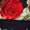 Duvet Cover Set Floral Bedding, Dolce Mela - Night Roses