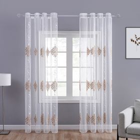 Sheer Curtains Panel (Option: Olesya)