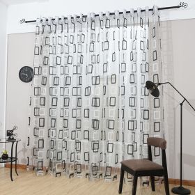 Window Sheer Curtains Panel (Option: Prague)