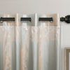 Curtains Damask Jacquard Grommet Semi-Blackout, Tall 60x100