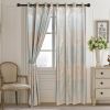 Curtains Damask Jacquard Grommet Semi-Blackout, Tall 60x100