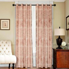 Window Semi-Blackout Curtain / Drape Panel (Option: Vienna)