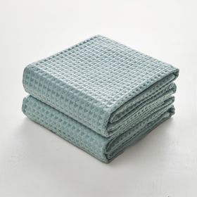 Waffle Bath Towels (Option: Pistachio Color)